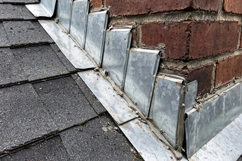 Sample customer photo: chimney flashing